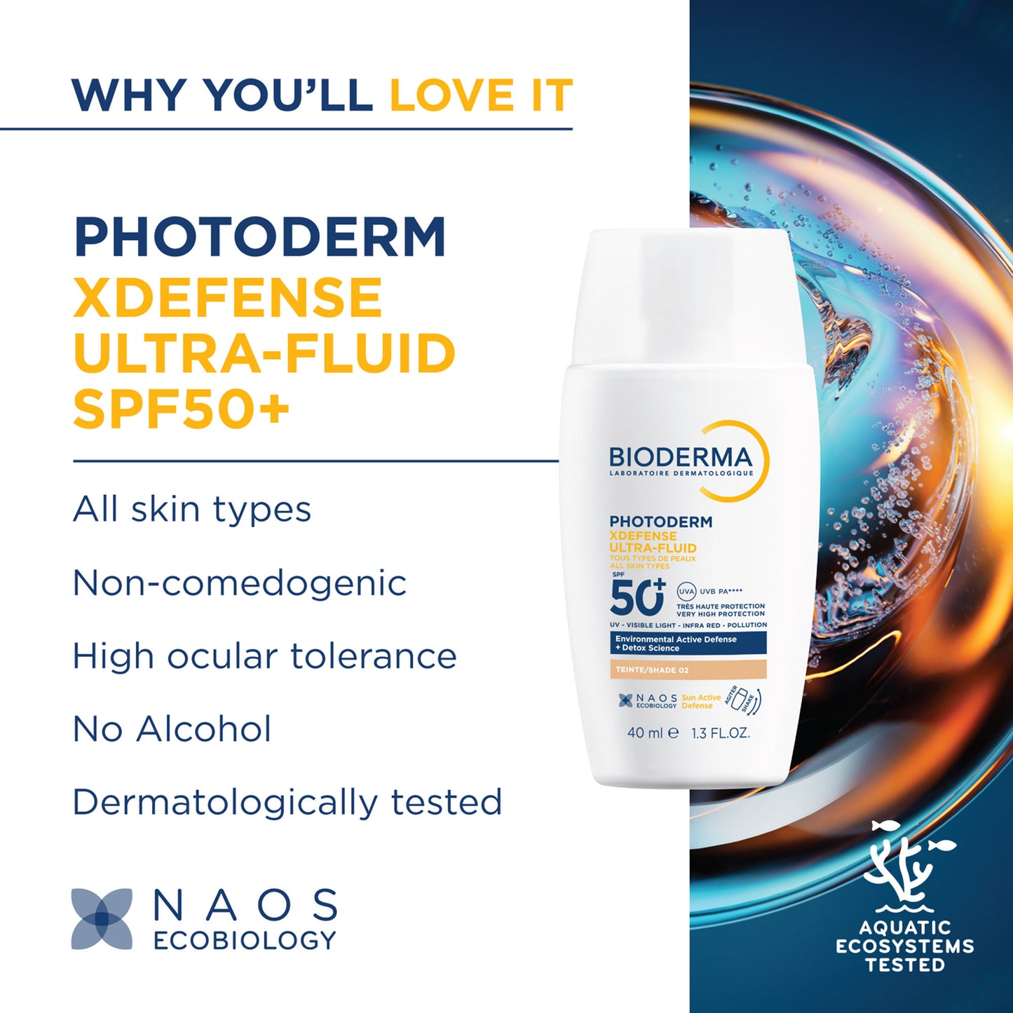 Bioderma Photoderm Xdefense Ultra-Fluid SPF 50+ Tinted Sunscreen PA ++++