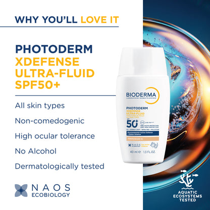 Bioderma Photoderm Xdefense Ultra-Fluid SPF 50+ Tinted Sunscreen PA ++++
