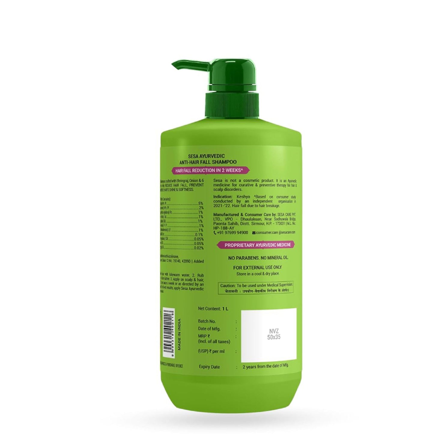 SESA Ayurvedic Anti Hairfall Shampoo