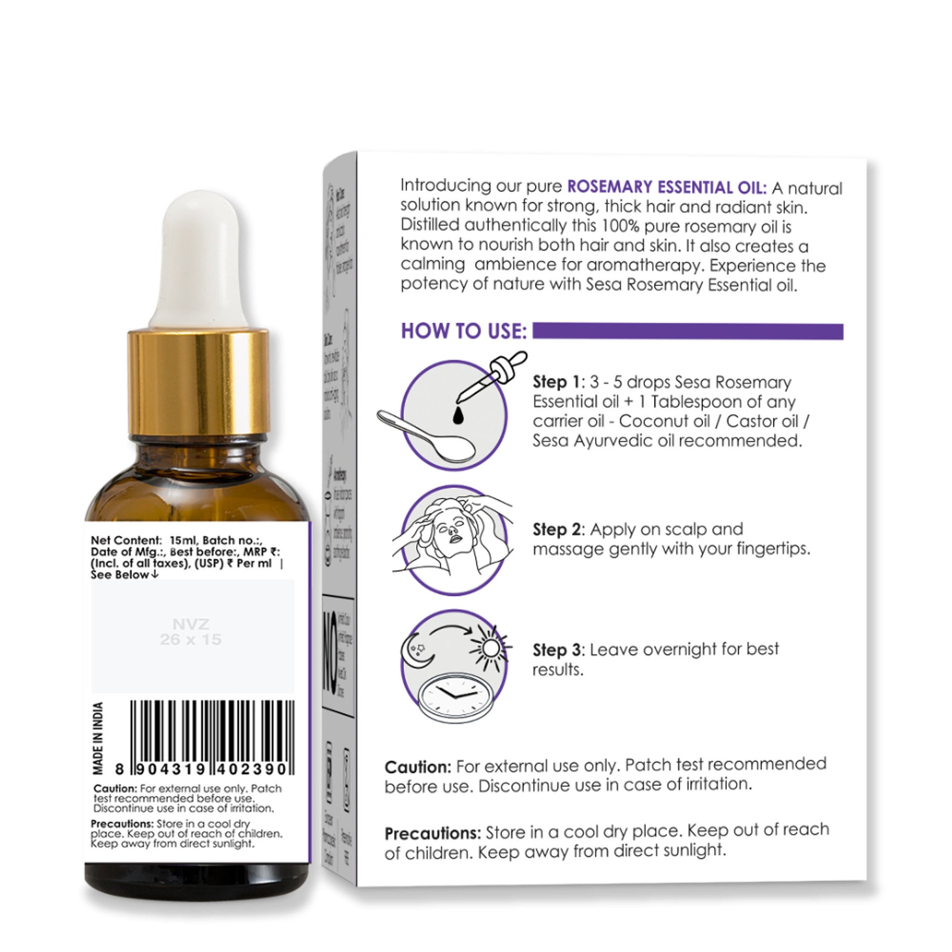 SESA Rosemary Essential Oil For Hair Growth