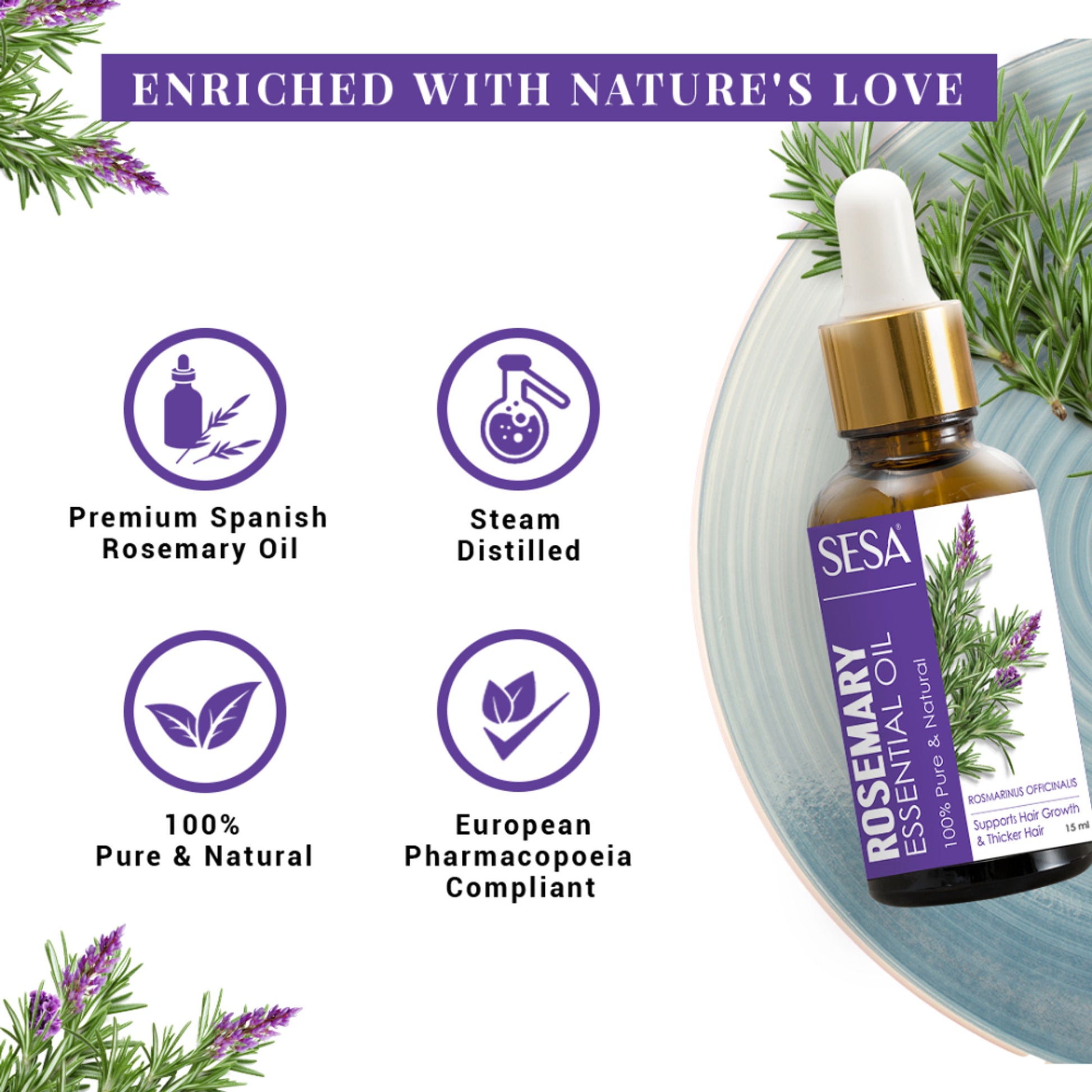 SESA Rosemary Essential Oil For Hair Growth
