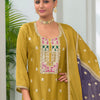 Dhiyona IE Women Floral Embroidered Kurta with Trousers & Dupatta