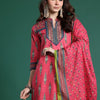 Dhiyona IE Ethnic Motifs Printed Pure Cotton Kurta with Trousers & Dupatta