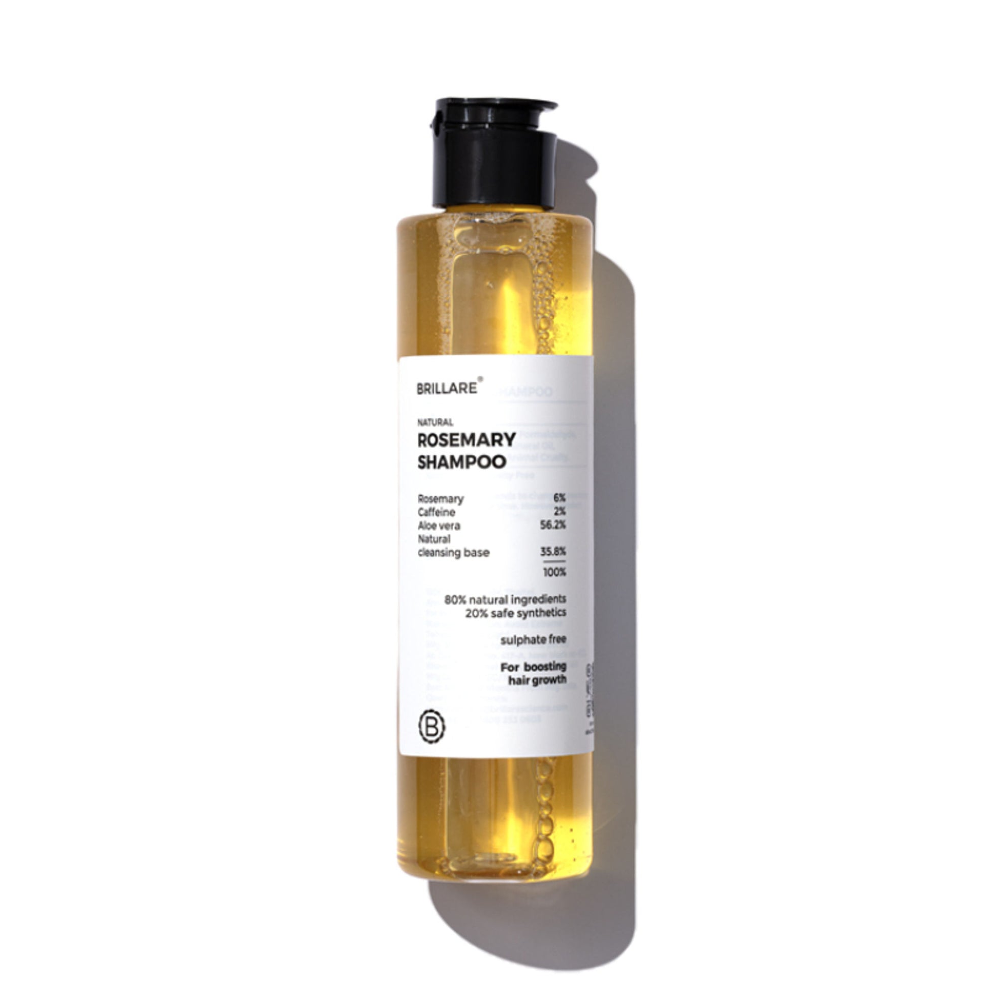 Brillare 6% Rosemary Shampoo with 2% Caffeine for Hair Growth & Hair Fall Control