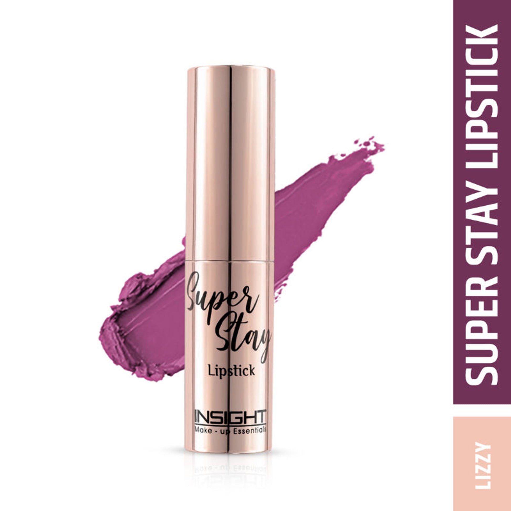 Insight Cosmetics Super Stay Lipstick, Long Lasting Lightweight Transferproof Formula - Lizzy