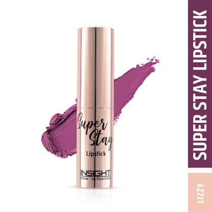Insight Cosmetics Super Stay Lipstick, Long Lasting Lightweight Transferproof Formula - Lizzy