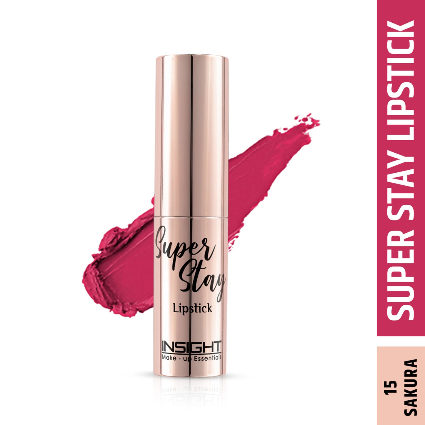 Insight Cosmetics Super Stay Lipstick, Long Lasting Lightweight Transferproof Formula - Sakura