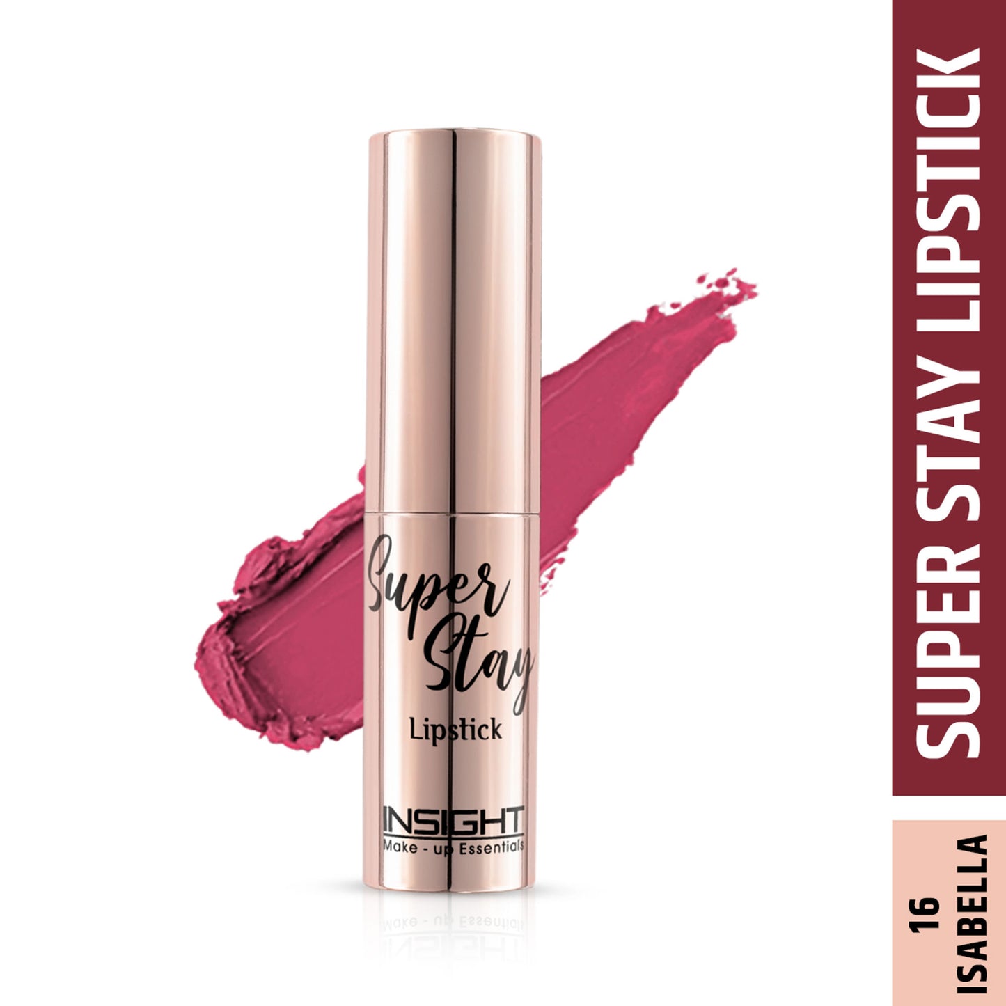 Insight Cosmetics Super Stay Lipstick, Long Lasting Lightweight Transferproof Formula - Isabella