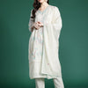 Dhiyona IE Floral Embroidered Thread Work Pure Cotton Kurta with Trousers & With Dupatta