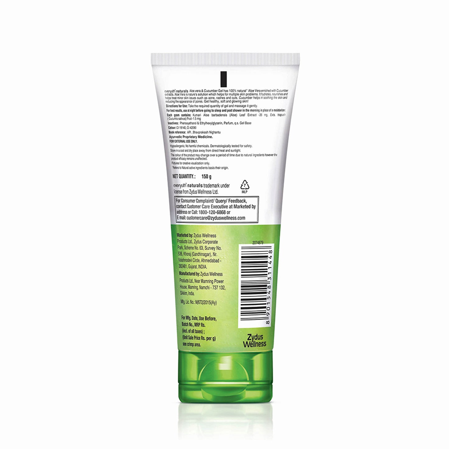 Everyuth Naturals Nourishing Aloe Vera & Cucumber Gel - Aloe Vera gel with Cucumber Extracts