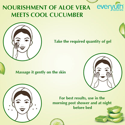 Everyuth Naturals Nourishing Aloe Vera & Cucumber Gel - Aloe Vera gel with Cucumber Extracts