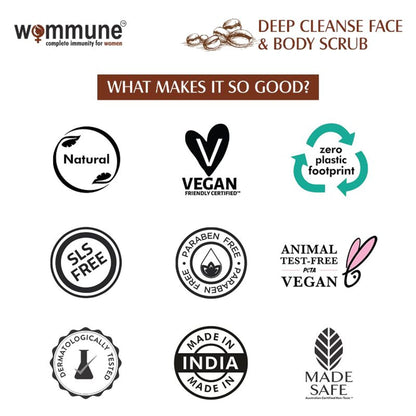 Wommune Coffee Scrub For Face & Body