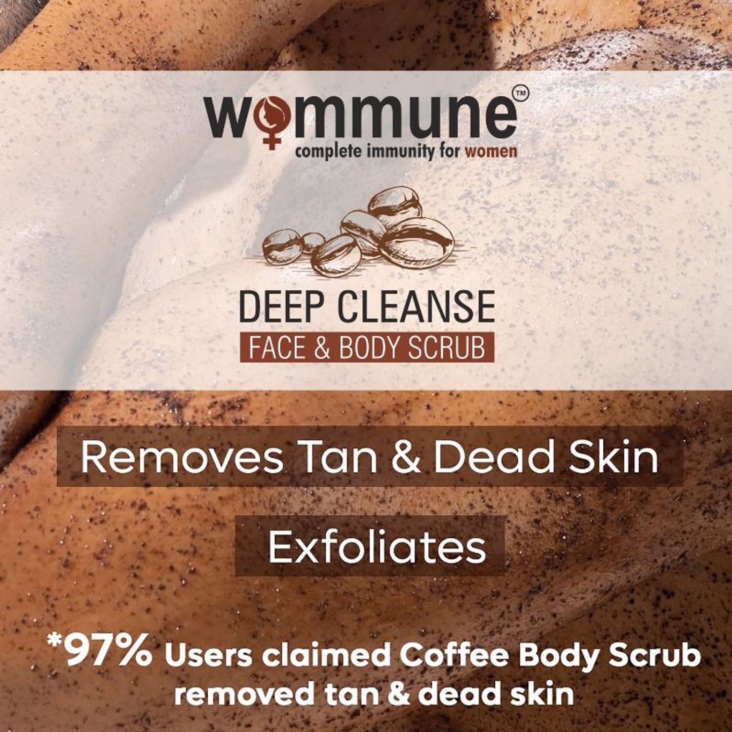 Wommune Coffee Scrub For Face & Body