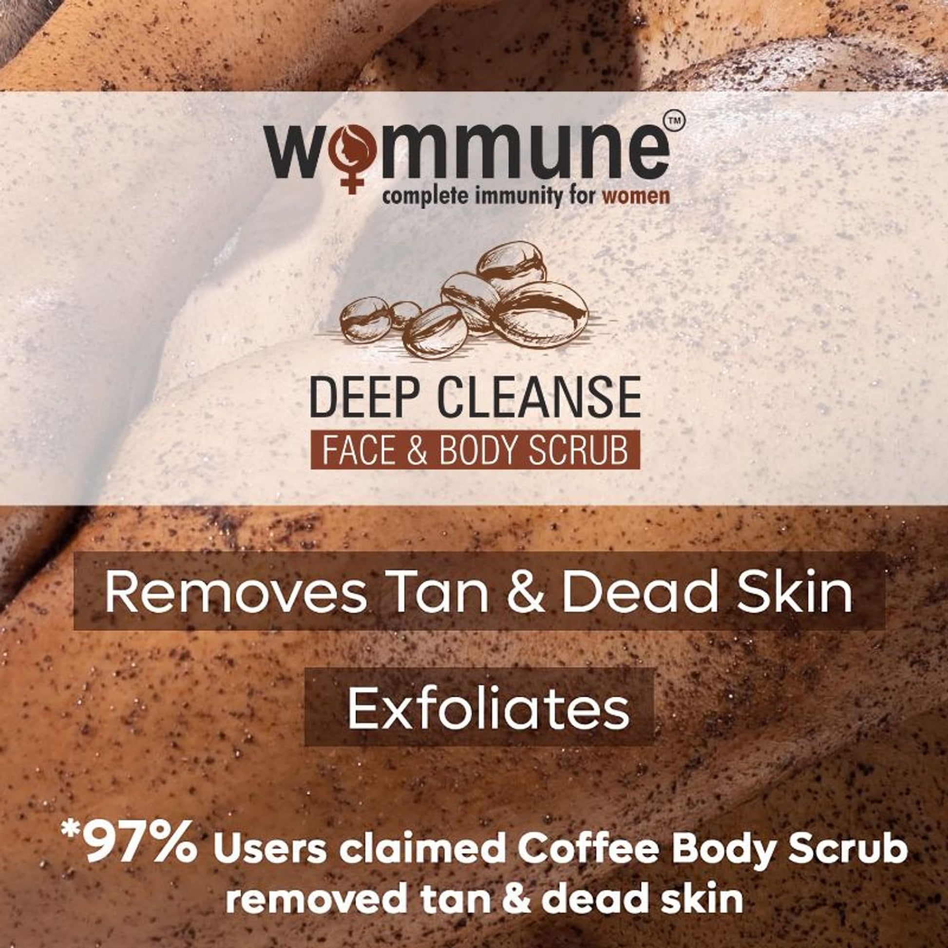 Wommune Coffee Scrub For Face & Body