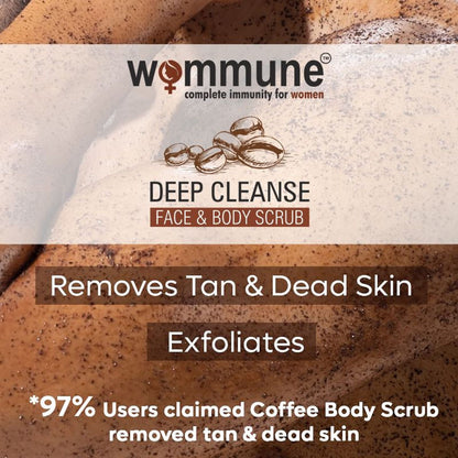 Wommune Coffee Scrub For Face & Body