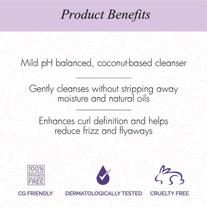 Curl Up Moisturising Curly Hair Shampoo - For Wavy & Curly Hair - Sulfate Paraben And Silicone Free