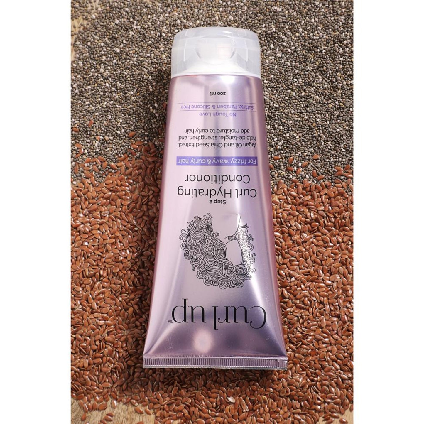 Curl Up Curl Hydrating Silicone Free Conditioner - For Wavy & Curly Hair - Paraben And Sulphate Free