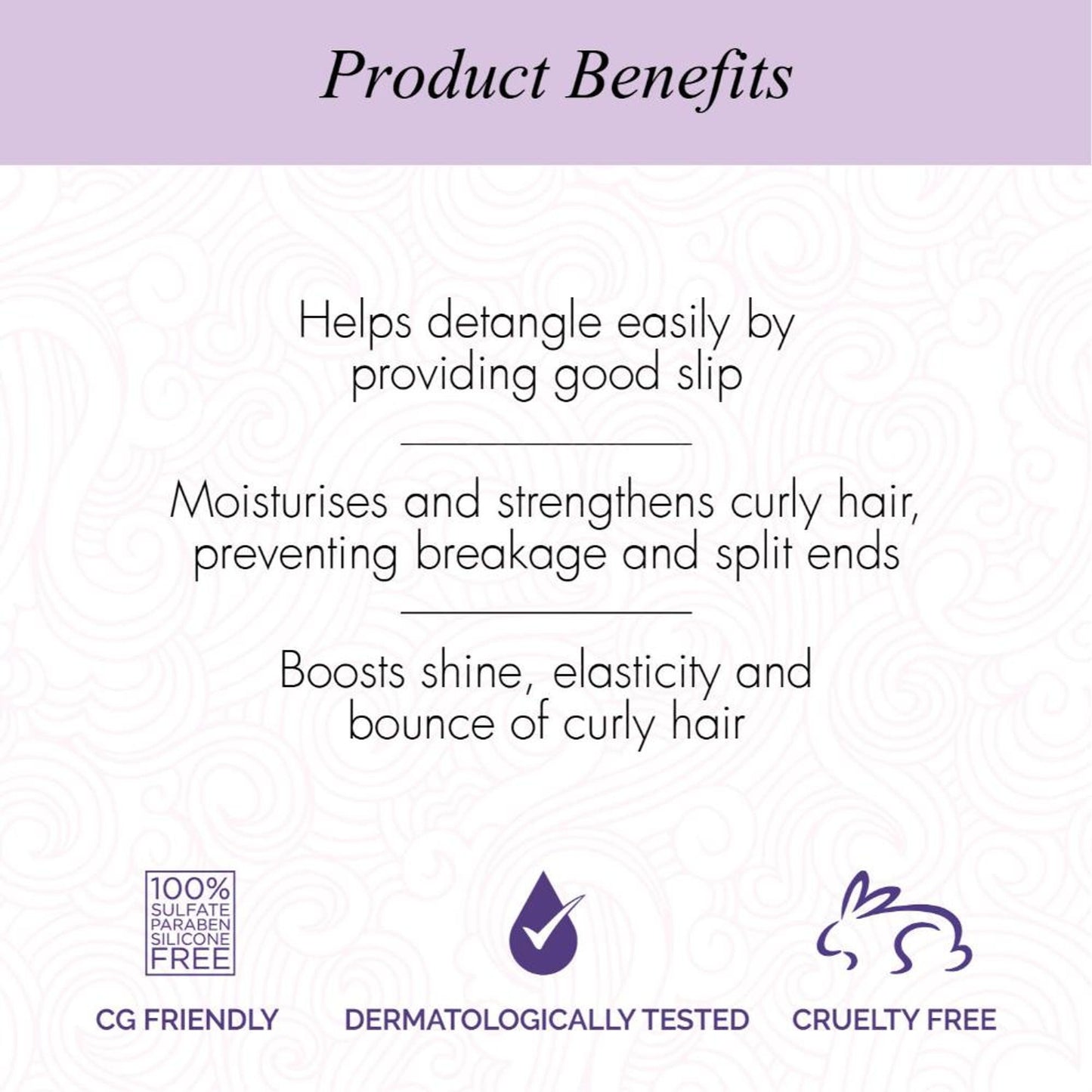 Curl Up Curl Hydrating Silicone Free Conditioner - For Wavy & Curly Hair - Paraben And Sulphate Free
