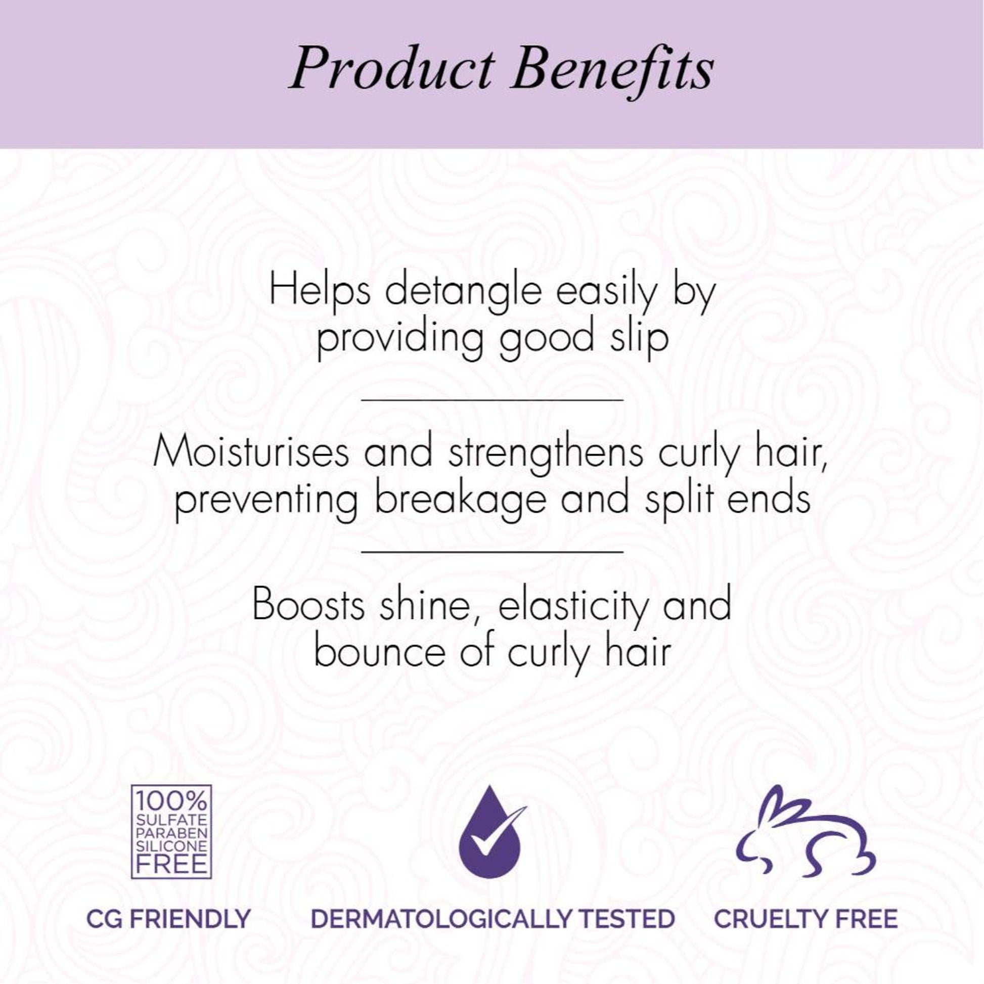 Curl Up Curl Hydrating Silicone Free Conditioner - For Wavy & Curly Hair - Paraben And Sulphate Free