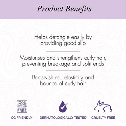 Curl Up Curl Hydrating Silicone Free Conditioner - For Wavy & Curly Hair - Paraben And Sulphate Free