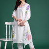 Indyancart IE Floral Embroidered Kurta with Trousers & Dupatta