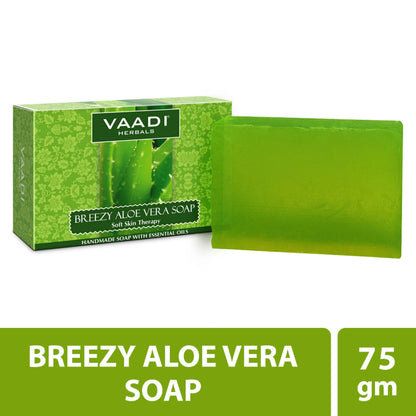 Vaadi Herbals Breezy Aloe Vera Soap Soft Skin Therapy