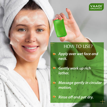 Vaadi Herbals Aloe Vera Facial Bar with Extract of Tea Tree