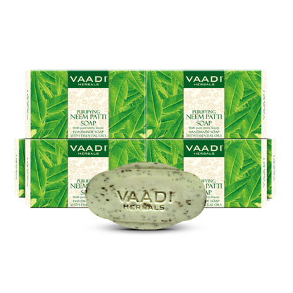 Vaadi Herbals Super Value Pack Of 6 Alluring Neem - Tulsi Soap