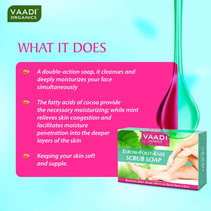 Vaadi Herbals Value Elbow-Foot Knee Scrub Soaps - Pack Of 3