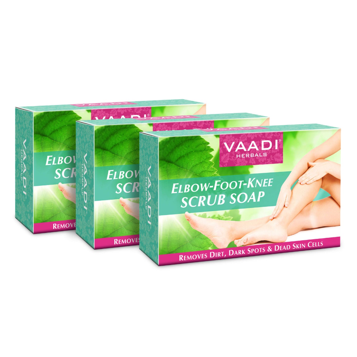 Vaadi Herbals Value Elbow-Foot Knee Scrub Soaps - Pack Of 3
