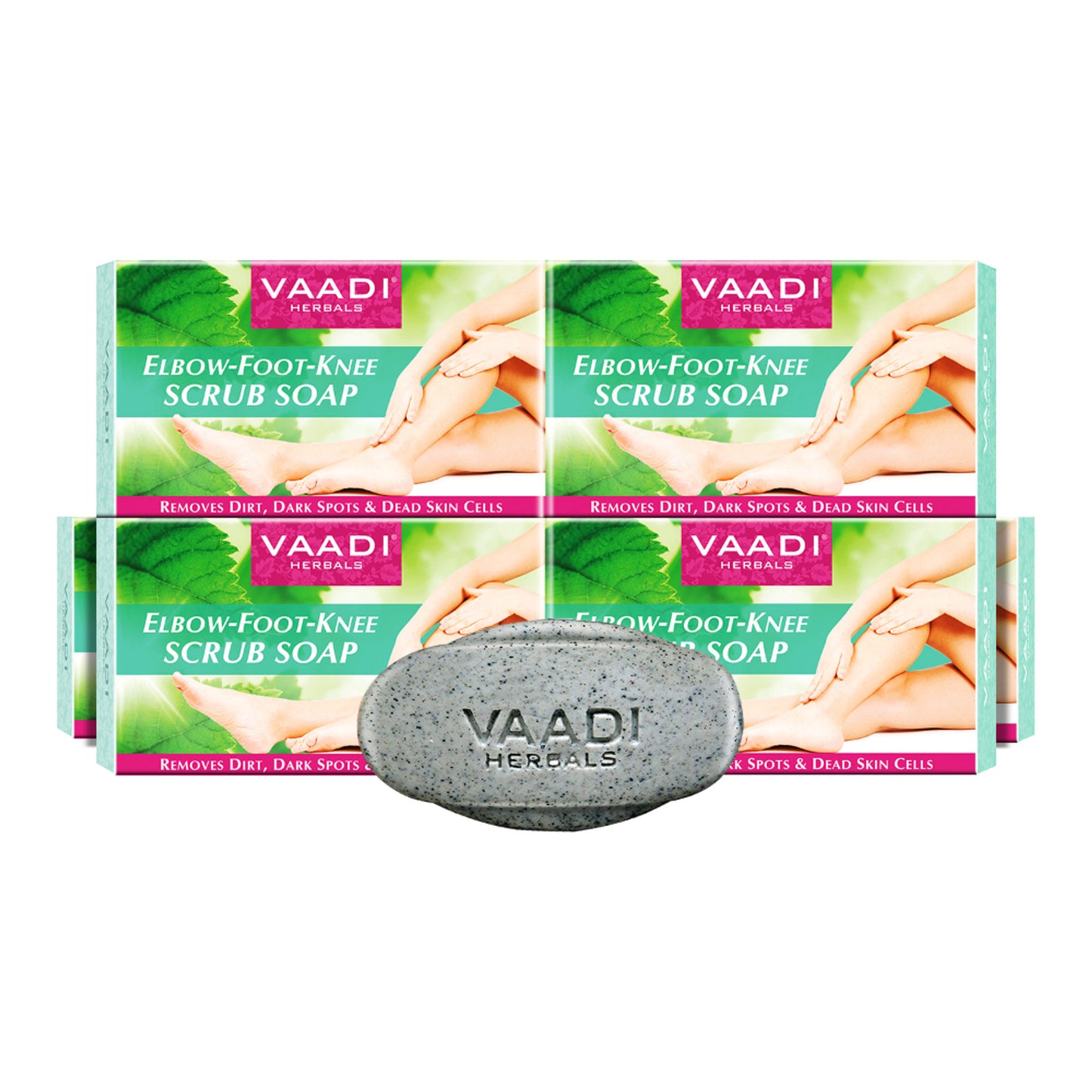 Vaadi Herbals Super Value Elbow-Foot-Knee Scrub Soaps - Pack Of 6