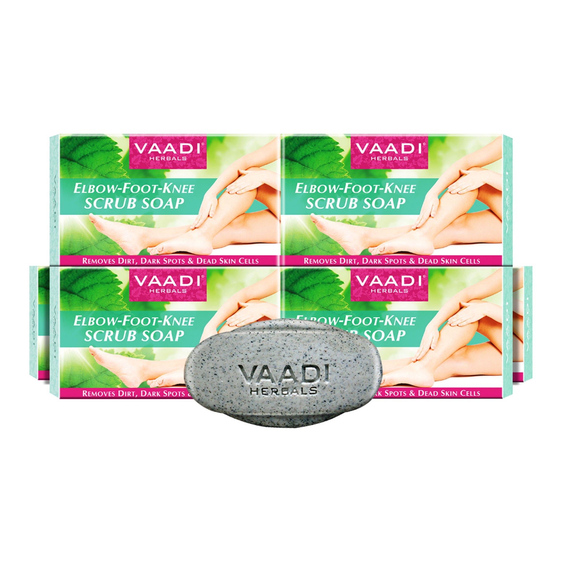Vaadi Herbals Super Value Elbow-Foot-Knee Scrub Soaps - Pack Of 6