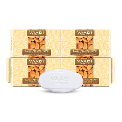 Vaadi Herbals Super Value Lavish Almond Soaps - Pack of 6