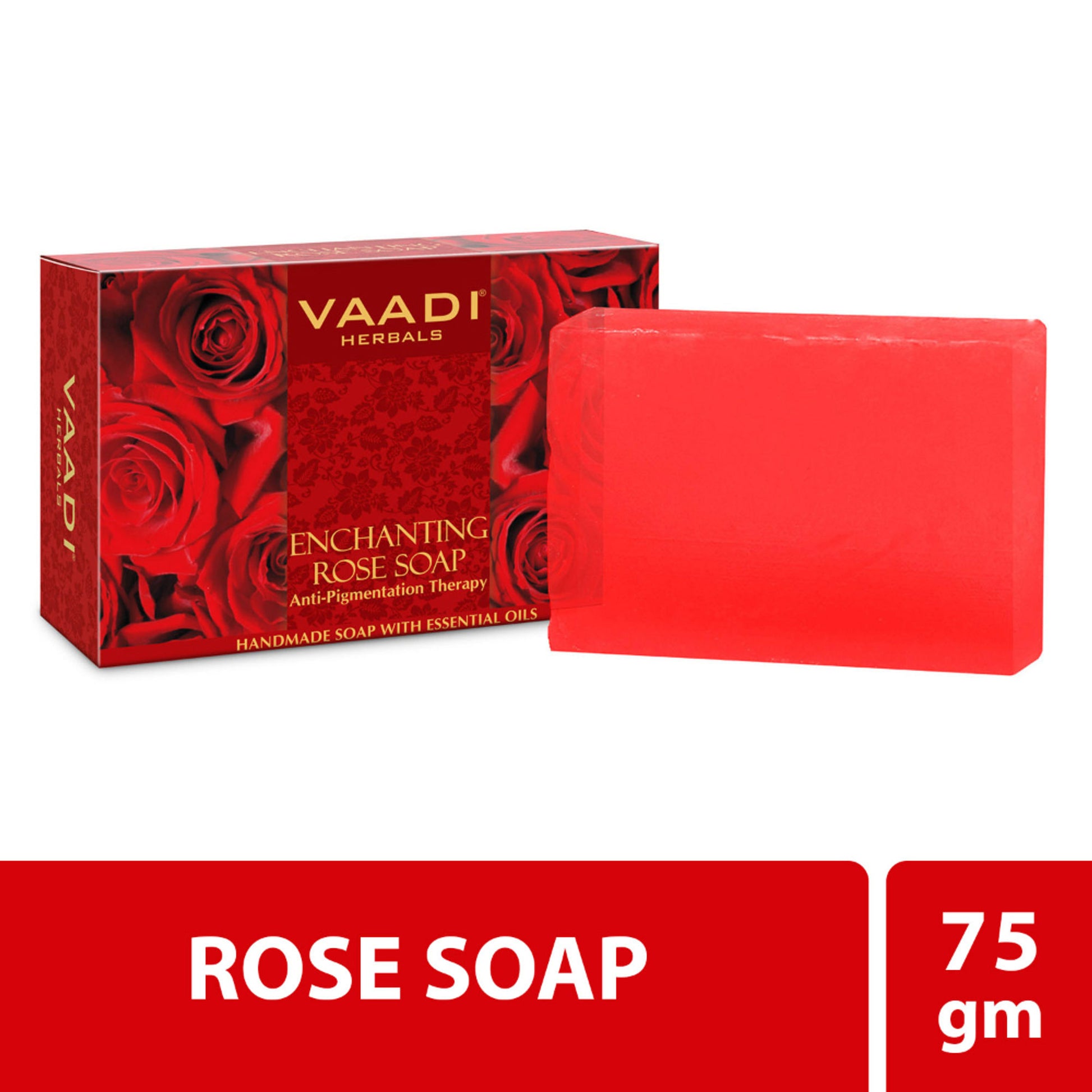 Vaadi Herbals Enchanting Rose Soap With Anti Pigmentation Therapy