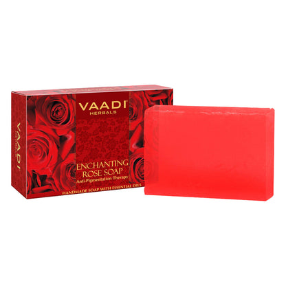 Vaadi Herbals Enchanting Rose Soap With Anti Pigmentation Therapy