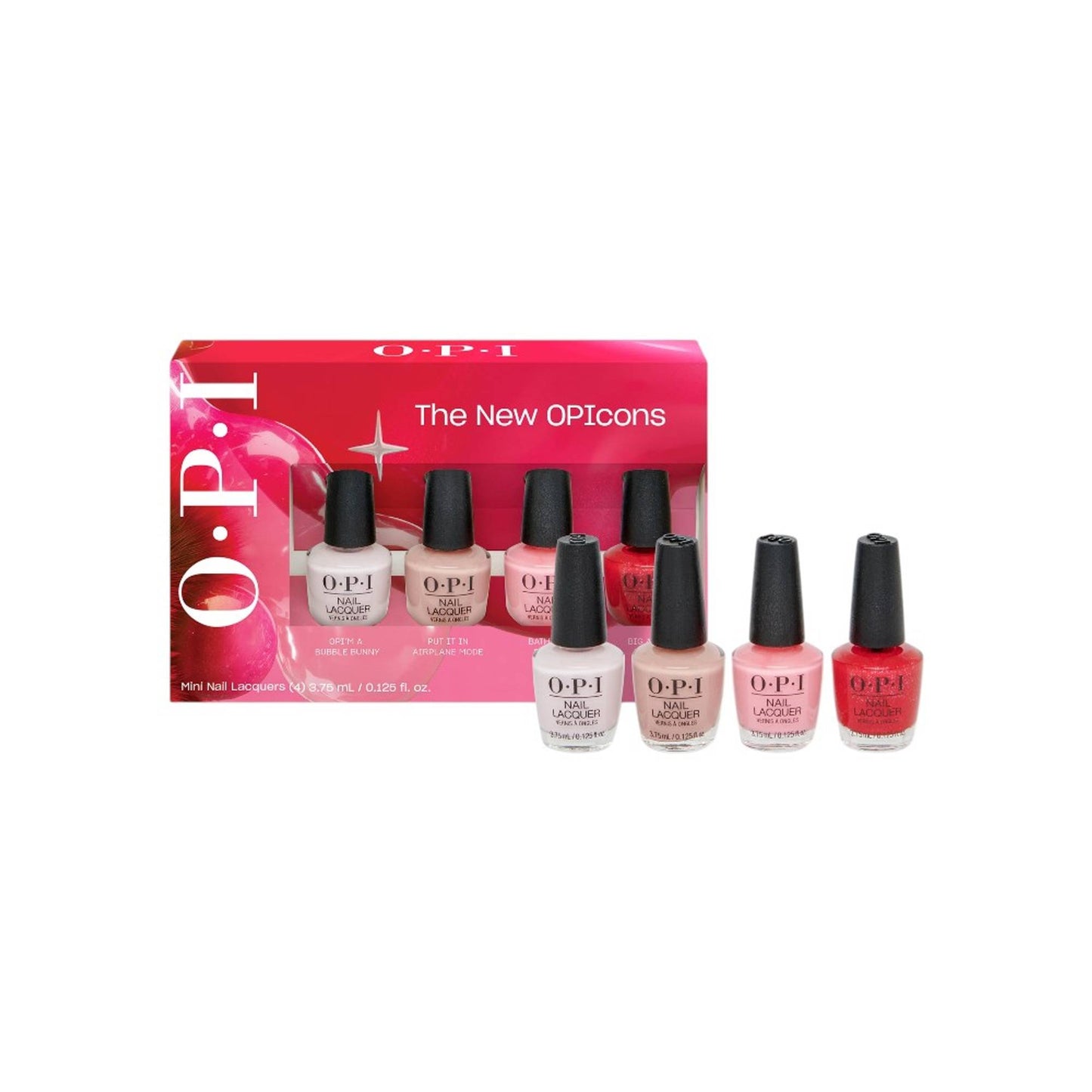 O.P.I The New Opicons Collection Nail Lacquer Mini Gift Pack Of 4 Nail Polish Set