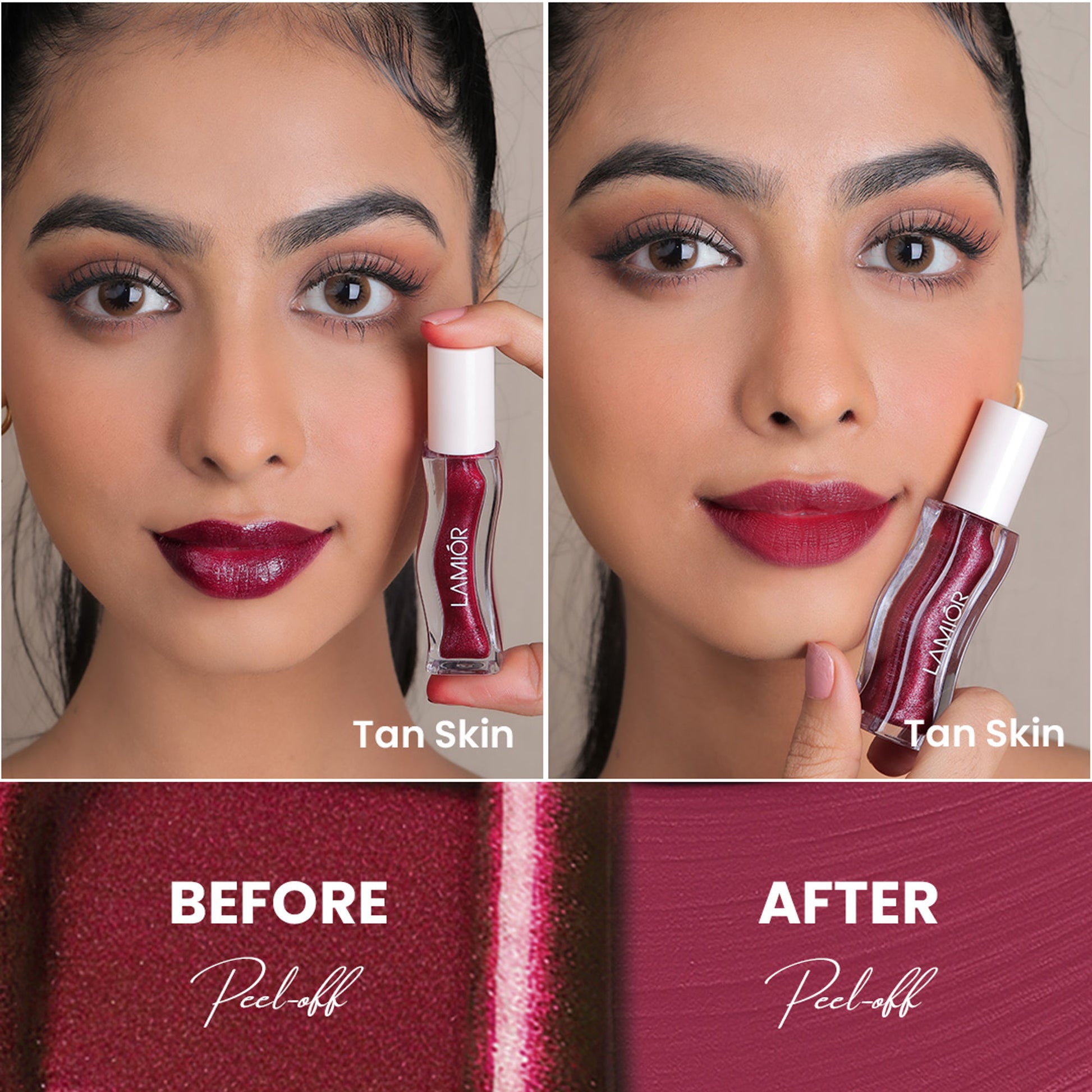 La Mior All Day Strong Peel-Off Lip Tattoo Kit - After Hours-Rose Pink