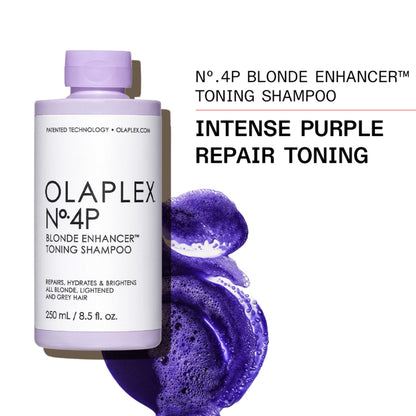 Olaplex No.4P Blonde Hair Hydrating & Brightening Purple Toning Shampoo
