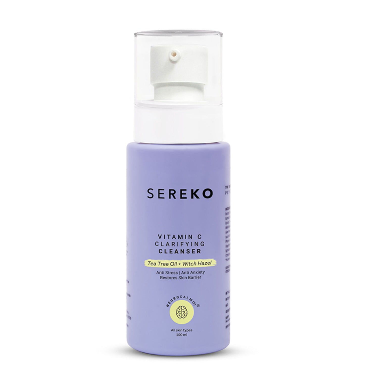 Sereko Vitamin C Clarifying Face Wash Cleanser For Brighter & Glowing Skin With Tea Tree Oil