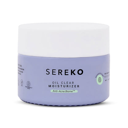 Sereko Oil Clear Face Moisturizer with Lactic Acid & NMF for Oily, Acne-Prone & Combination Skin