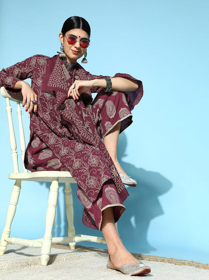 Dhiyona IE Women Paisley Organza All in the Details Kurta Set