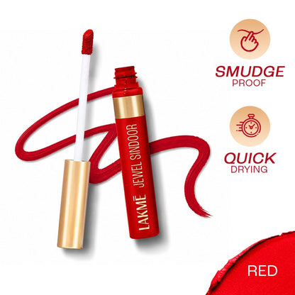 Lakme Forever Matte Sindoor, Long Lasting - Red