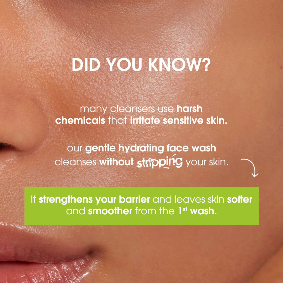 Simple Refreshing Facial Wash, 100% Soap-Free | Perfect for Sensitive Skin