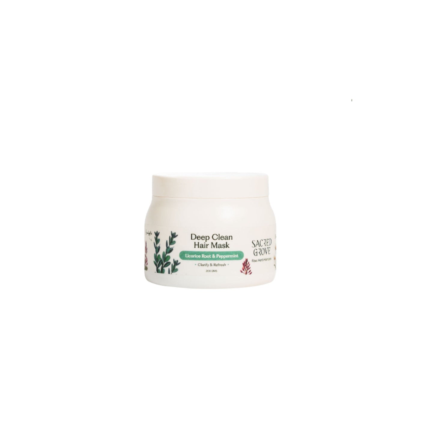 Sacred Grove Clarifying Scalp Detox Mask for Oily & Greasy Scalp Herbal Hair Mask for Buildup & Itch