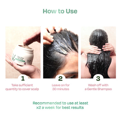 Sacred Grove Clarifying Scalp Detox Mask for Oily & Greasy Scalp Herbal Hair Mask for Buildup & Itch