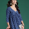 Dhiyona IE Floral Printed Empire Pure Cotton Kurta with Trousers
