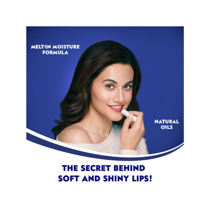 NIVEA Tinted Lip Balm With Natural Oils & 24H Melt-In Moisture Cherry Shine - Pomegranate