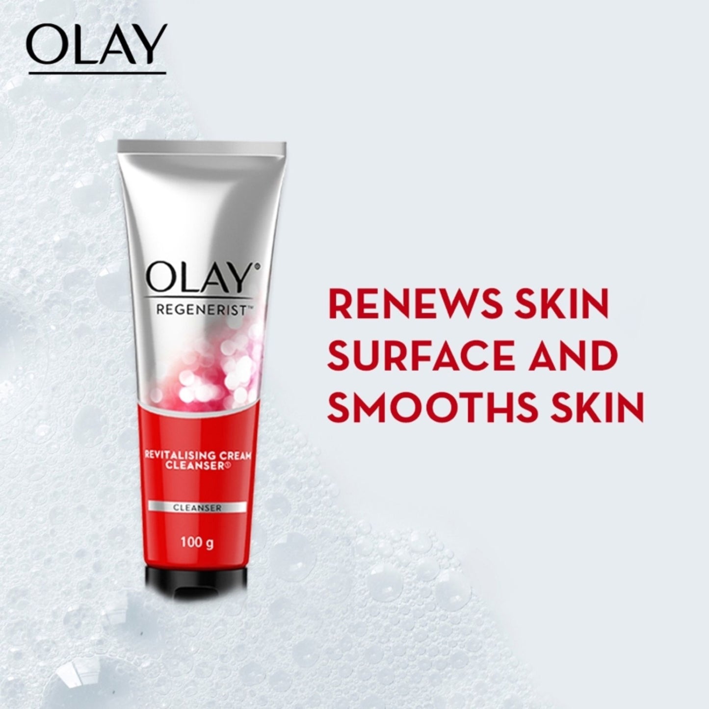 Olay Regenerist Cleanser & Face Wash For Plump & Bouncy Skin With Hyaluronic Acid & Peptides