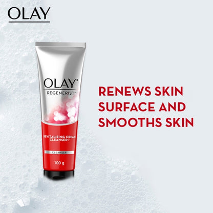 Olay Regenerist Cleanser & Face Wash For Plump & Bouncy Skin With Hyaluronic Acid & Peptides