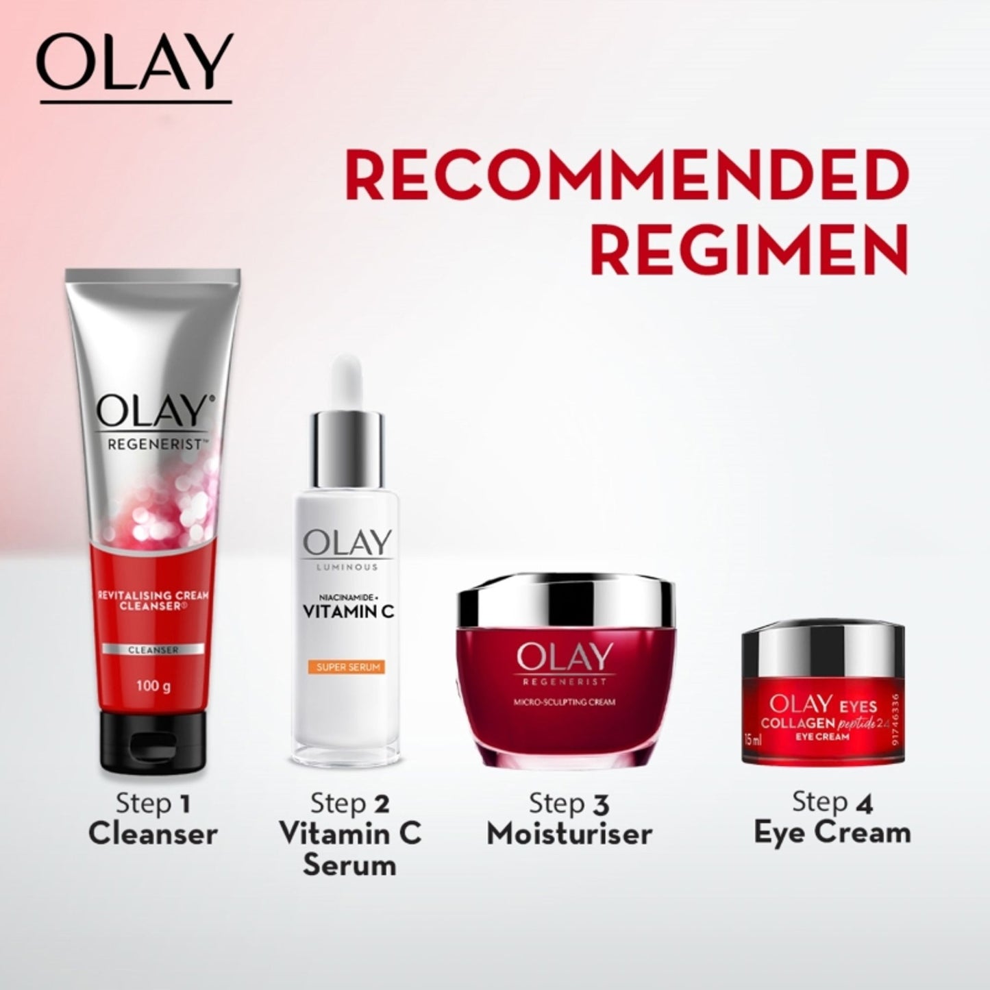Olay Regenerist Cleanser & Face Wash For Plump & Bouncy Skin With Hyaluronic Acid & Peptides